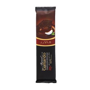 شکلات تابلت گالاردو تلخ 60%بانارگیل 23 گرم فرمند