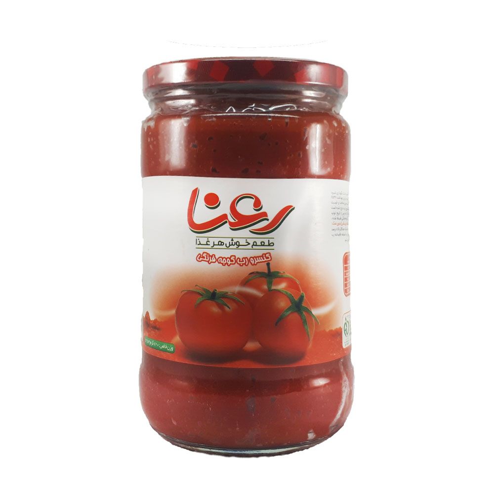 رب گوجه فرنگی شیشه ای 720 گرمی رعنا