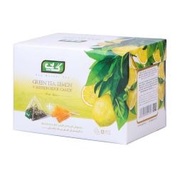 دمنوش چای سبز و لیمو با نبات 12عددی گپ