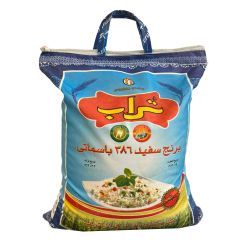 برنج پاکستانی 10 کیلویی باسماتی سفید تراب